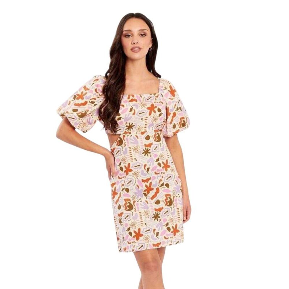 Influence Womens/Ladies Abstract Floral Mini Dress / Red